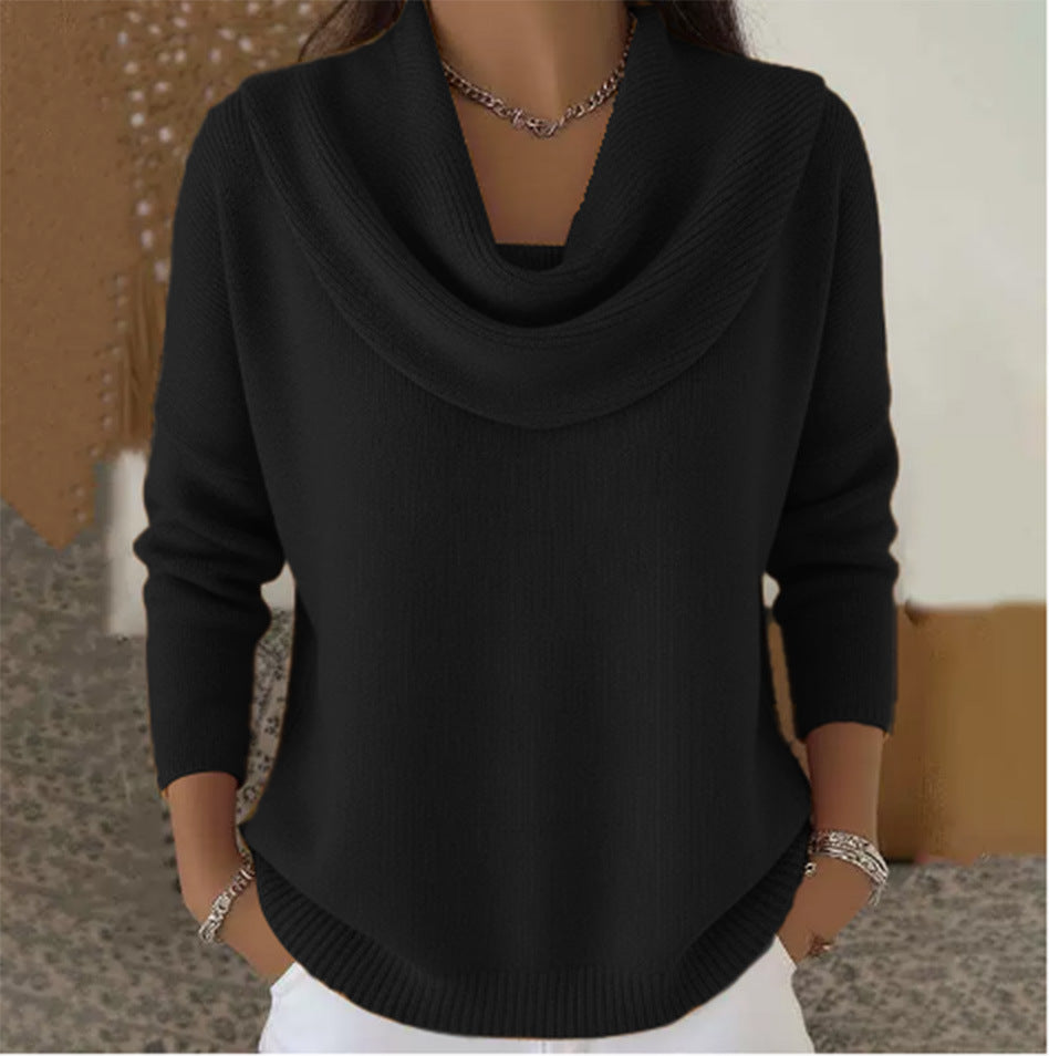 Julia | Suéter con Cuello Drapado