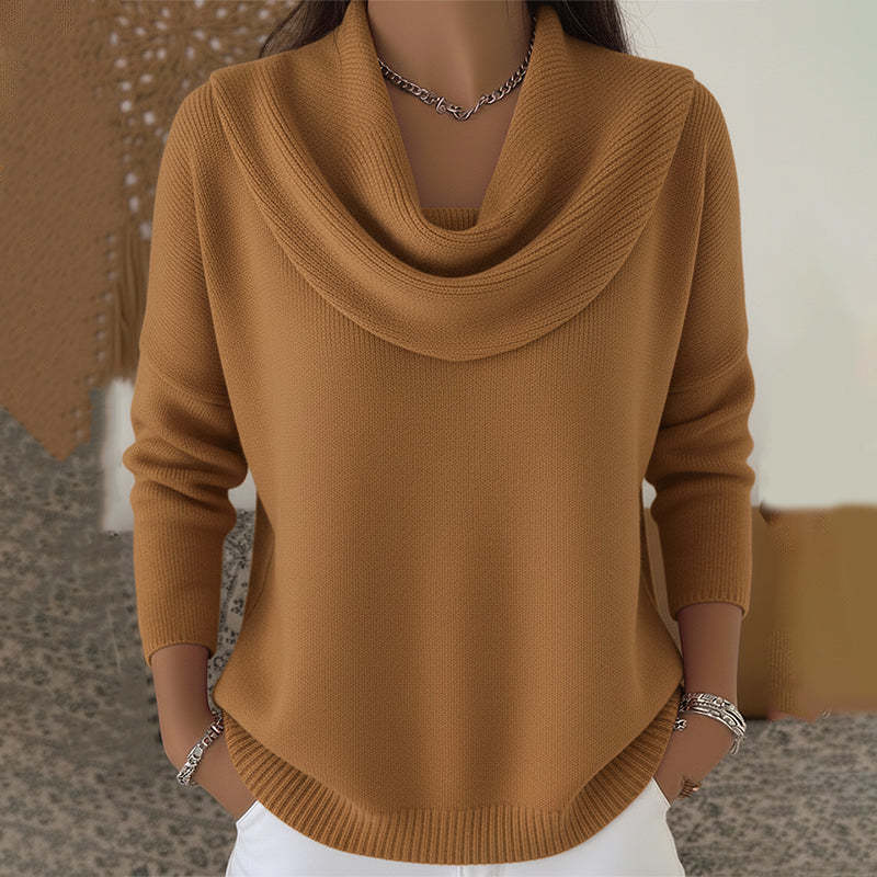 Julia | Suéter con Cuello Drapado