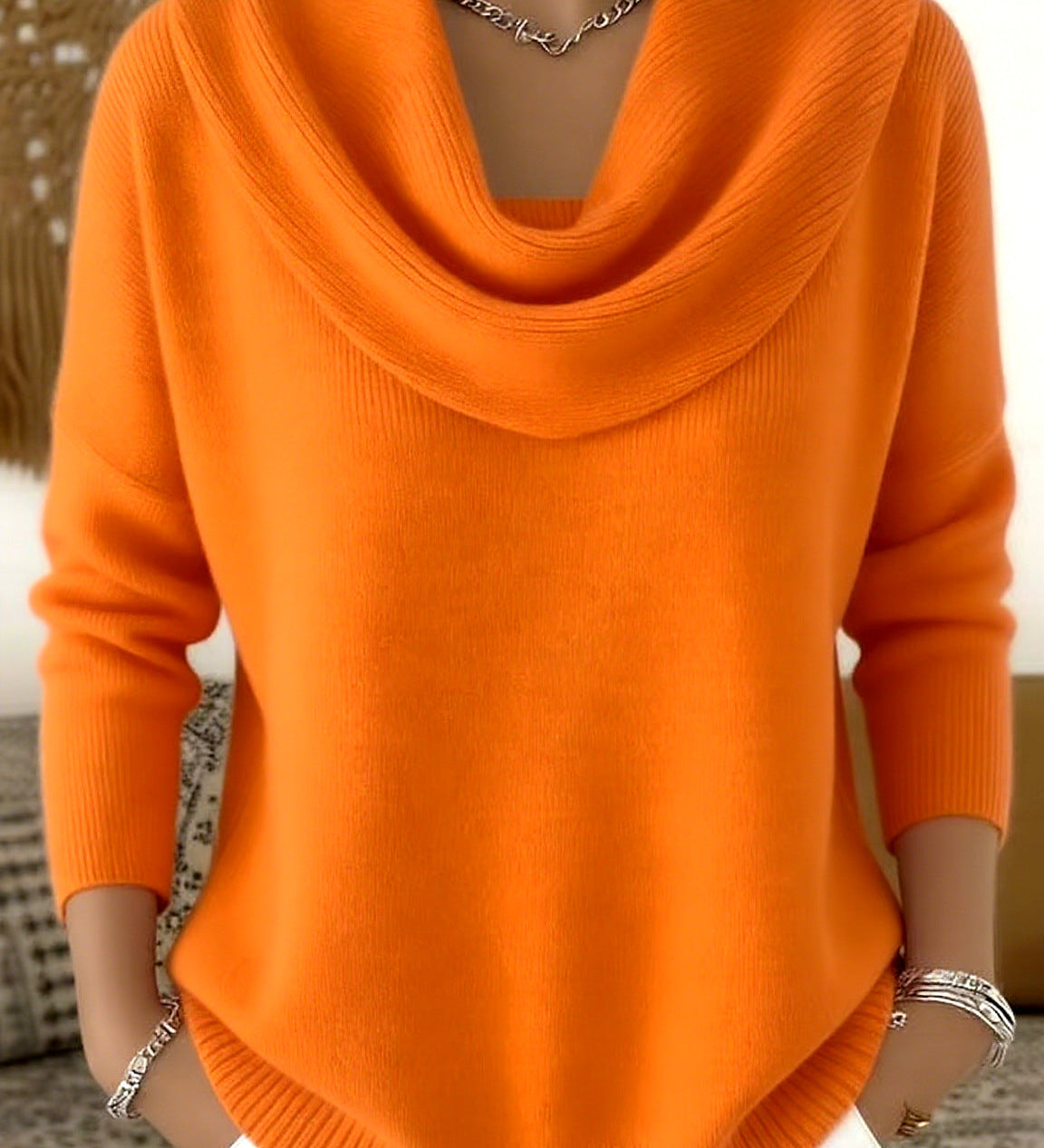 Julia | Suéter con Cuello Drapado