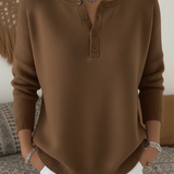 Helena | Suéter con botones Henley