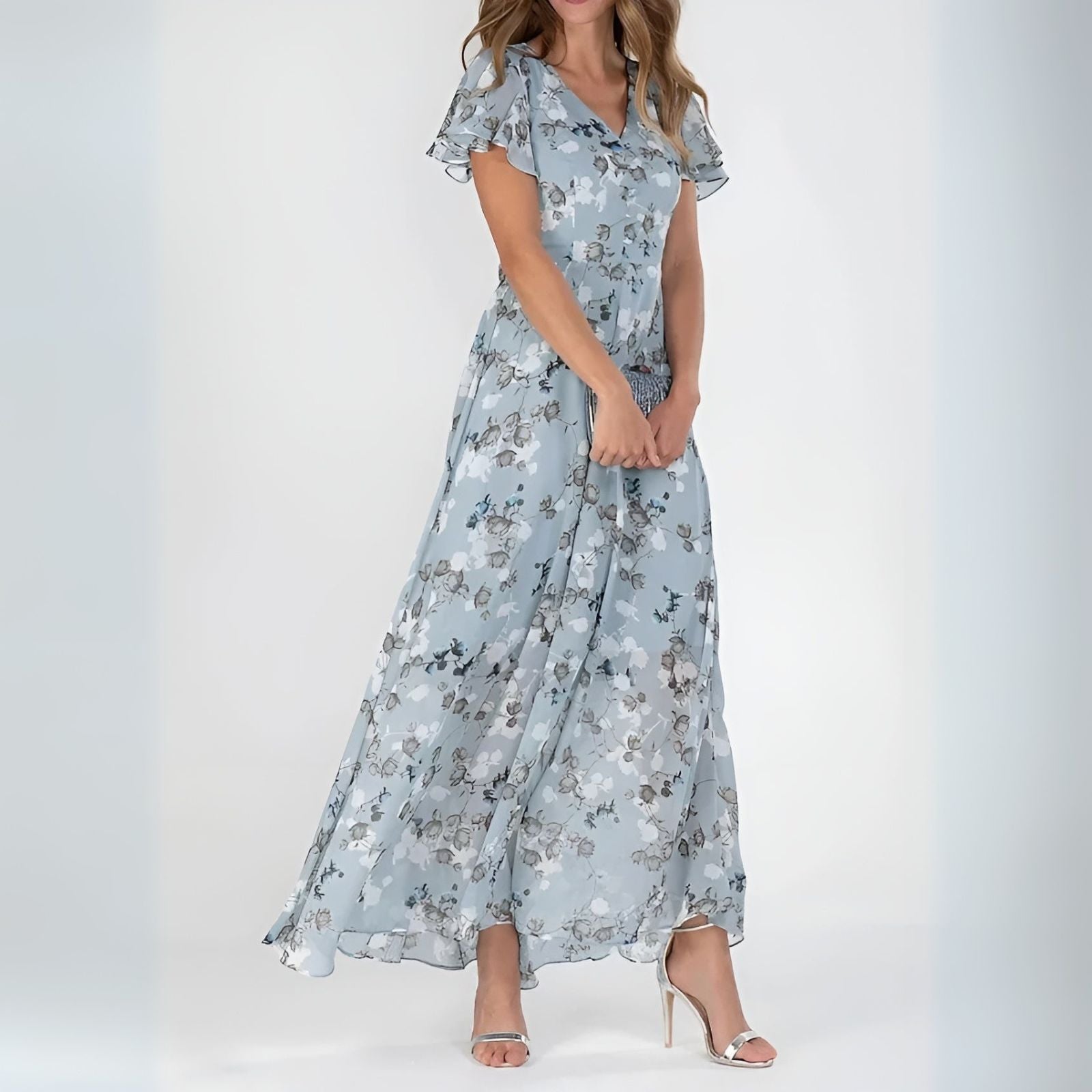 Hana - Vestido maxi floral