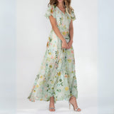 Hana - Vestido maxi floral