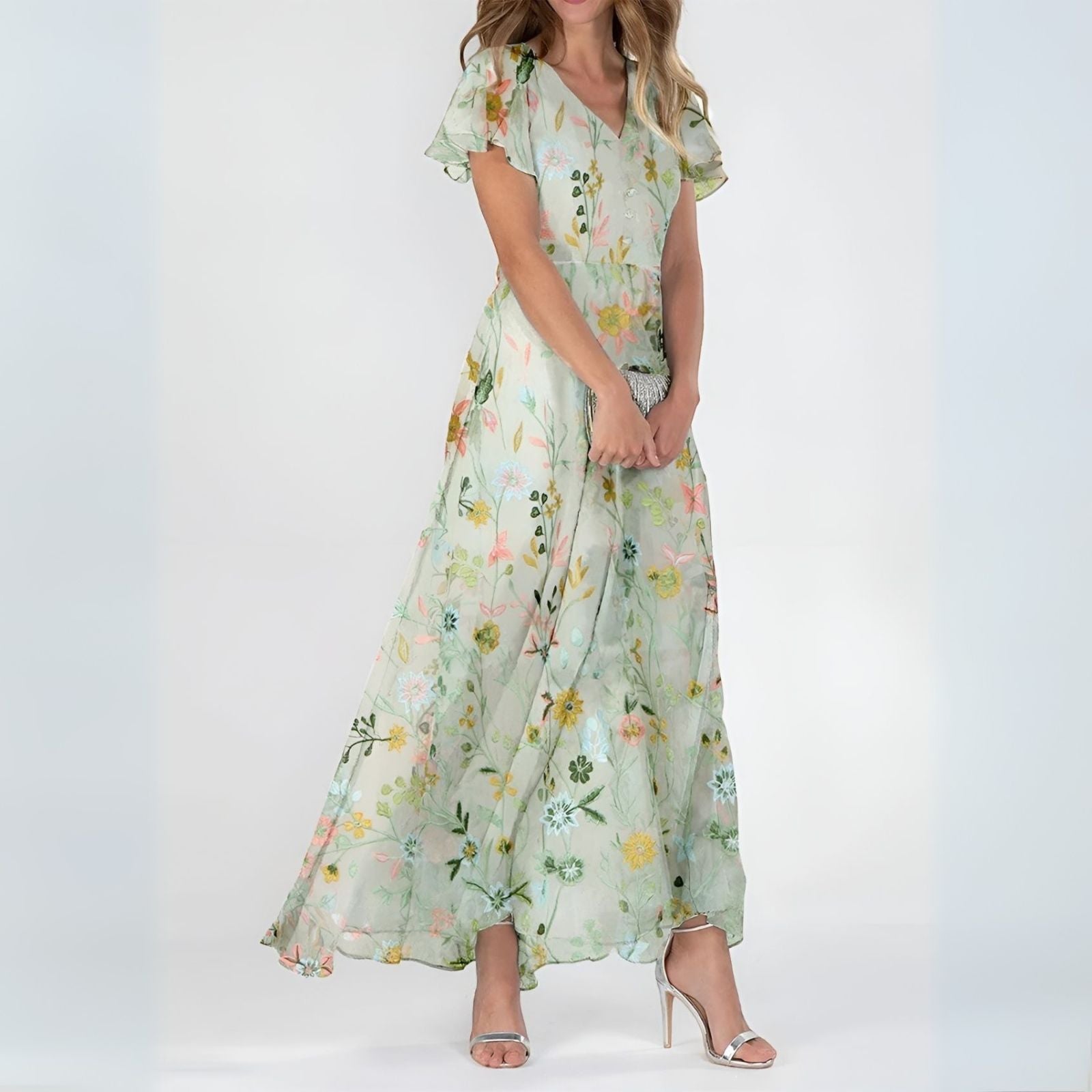 Hana - Vestido maxi floral