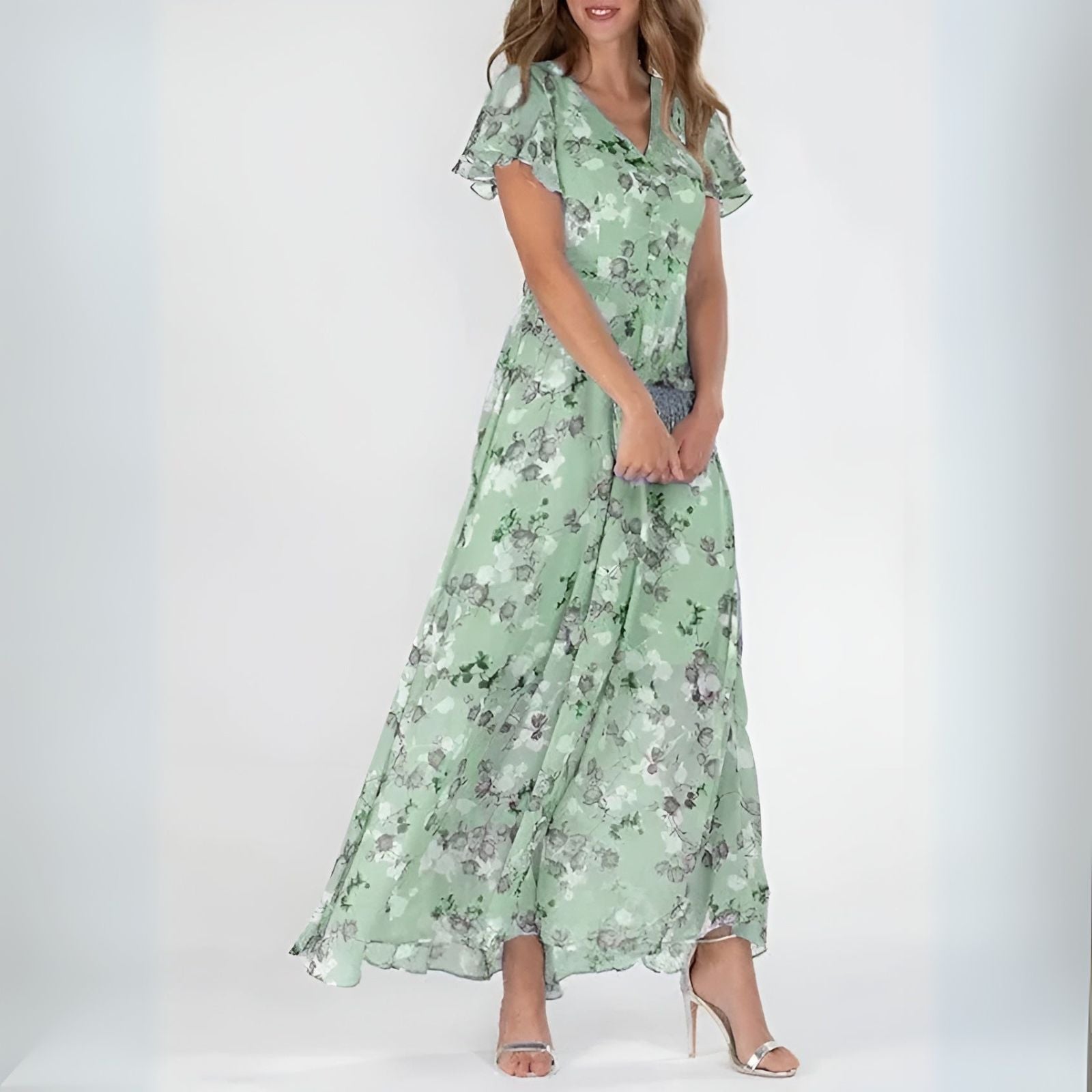 Hana - Vestido maxi floral