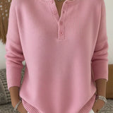 Helena | Suéter con botones Henley