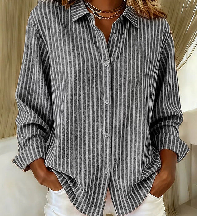 Jimena | Camisa a Rayas con Botones
