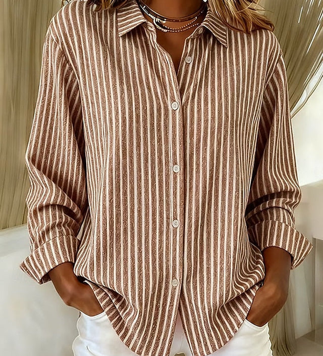 Jimena | Camisa a Rayas con Botones