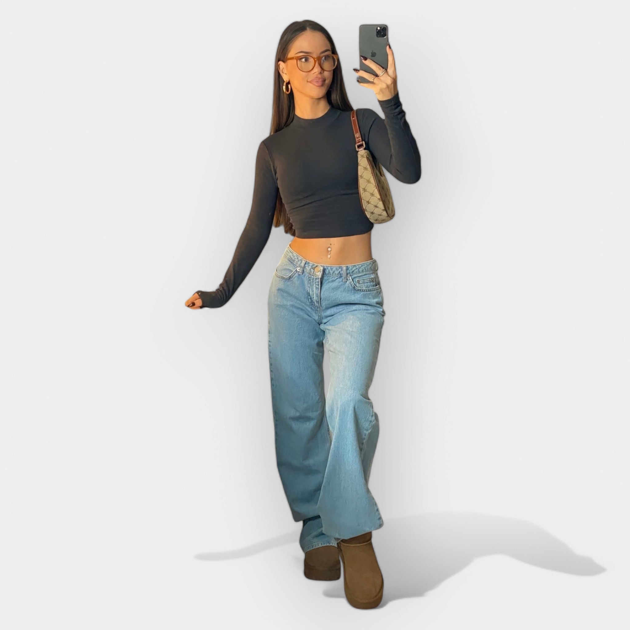 Romana - Jeans de cintura baja
