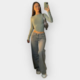 Romana - Jeans de cintura baja