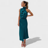 Alda - Vestido Elegante de Satén