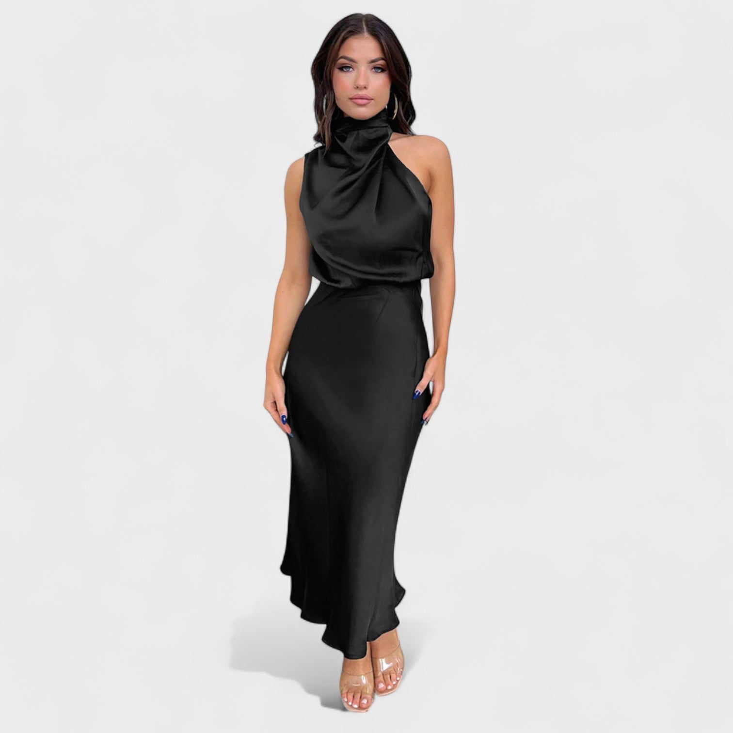 Alda - Vestido Elegante de Satén