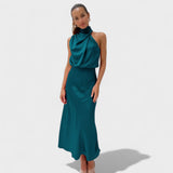 Alda - Vestido Elegante de Satén