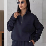 Senna - Conjunto de lounge deportivo con cuello de cremallera