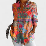 Antonija - Blusa con Motivo Colorido