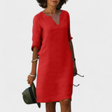 Lana - Vestido con escote en V