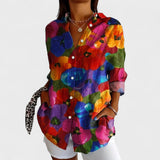 Antonija - Blusa con Motivo Colorido