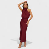 Alda - Vestido Elegante de Satén