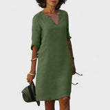 Lana - Vestido con escote en V