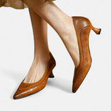 Tacones de piel Amara