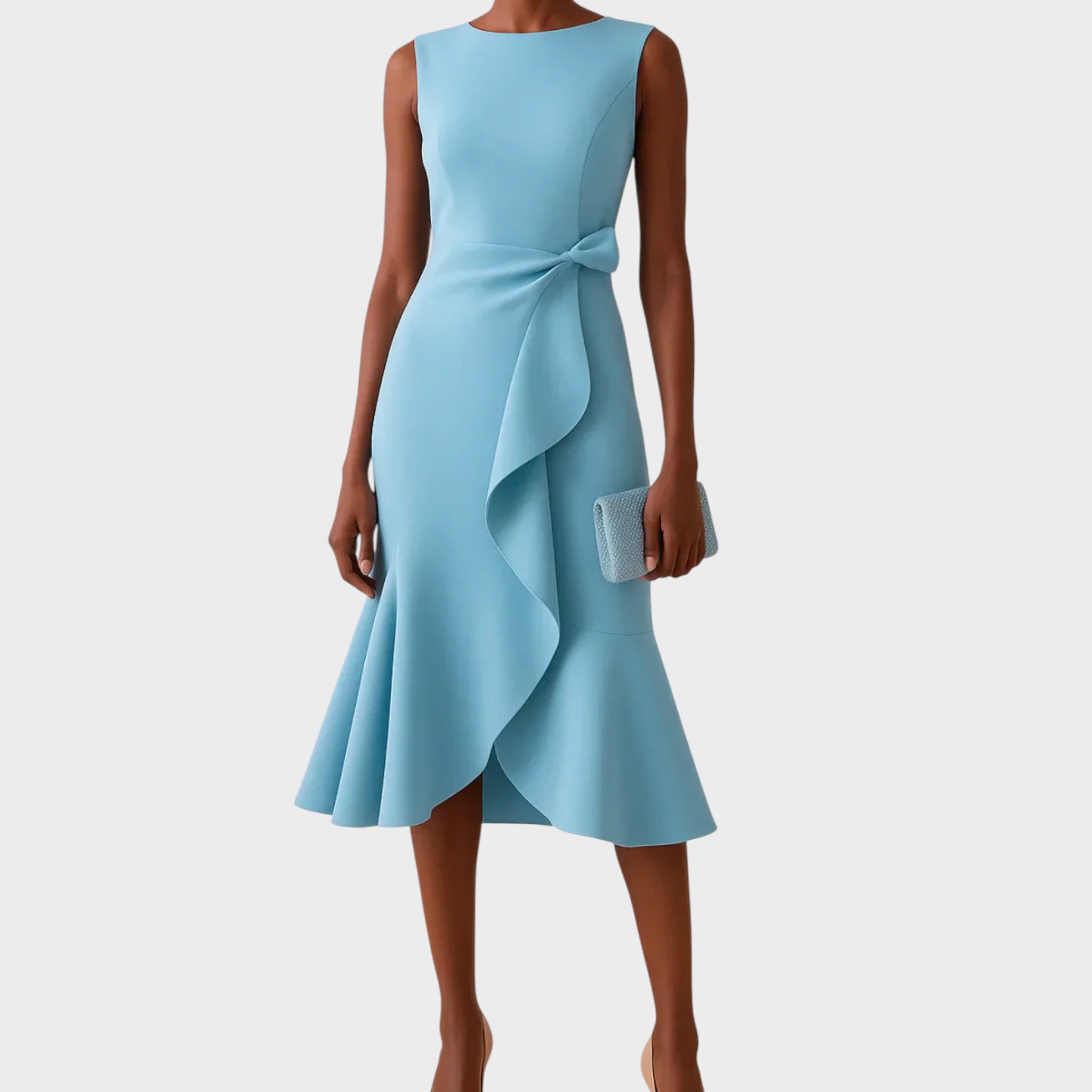 Antonija – Vestido de noche elegante con detalle de lazo