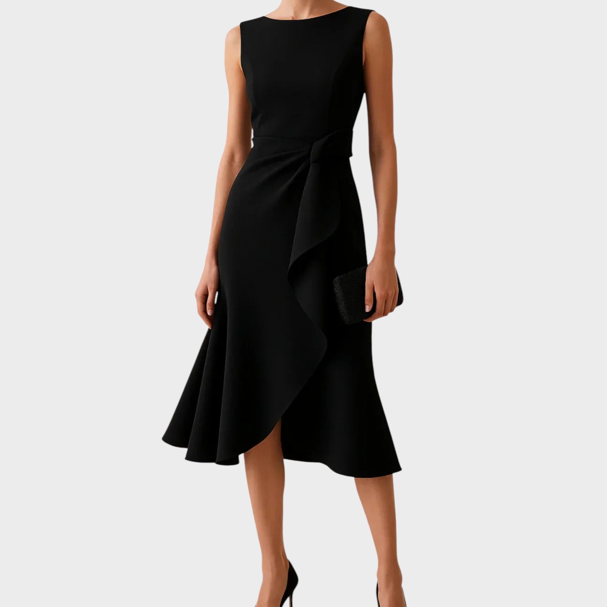 Antonija – Vestido de noche elegante con detalle de lazo