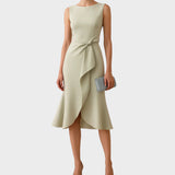 Antonija – Vestido de noche elegante con detalle de lazo