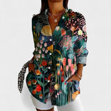 Antonija - Blusa con Motivo Colorido