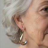 Pendientes vintage colgantes de oro