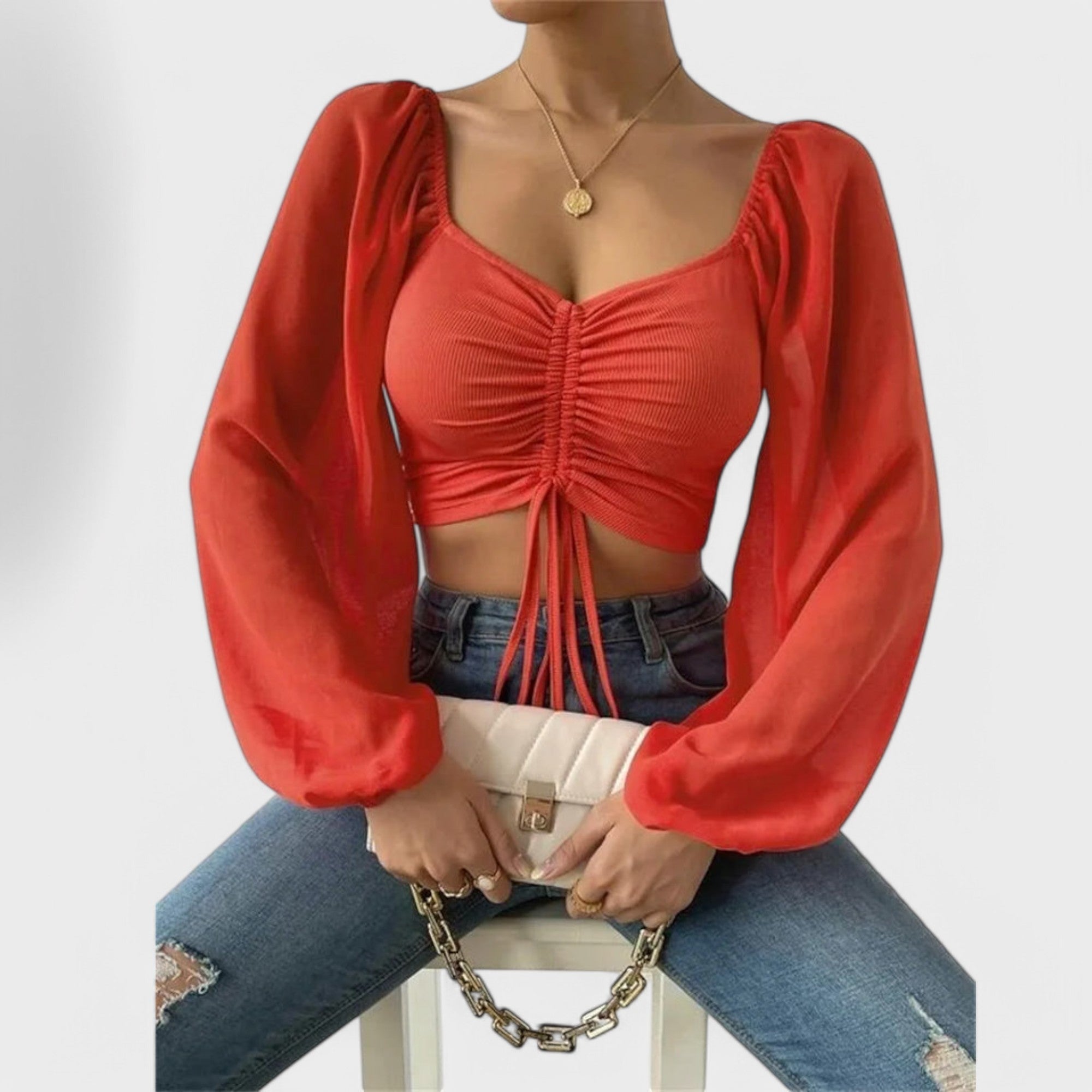 Magdalena – Blusa refinada de corte moderno