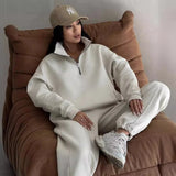 Senna - Conjunto de lounge deportivo con cuello de cremallera