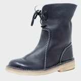 Botas de hombre de cuero impermeable con forro de lana