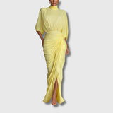 Diana – Elegante vestido maxi amarillo
