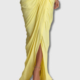 Diana – Elegante vestido maxi amarillo
