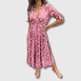 Monique – Vestido vintage de mujer con lunares