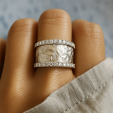 ANILLO VINTAGE EN ZIRCONIO PLATEADO