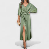 Sabrina – Maxi vestido sofisticado con escote en V