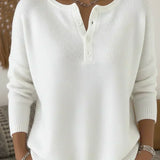 Helena | Suéter con botones Henley