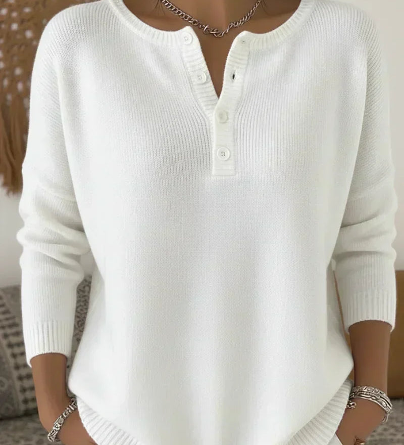 Helena | Suéter con botones Henley