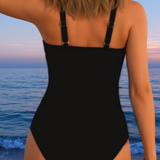 Greta | Traje de baño de lujo con motivo multicolor