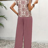 Amelia | Conjunto de dos piezas Paisley Elegante