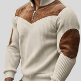 Kortez – Suéter Tricot Casual con Media Cremallera