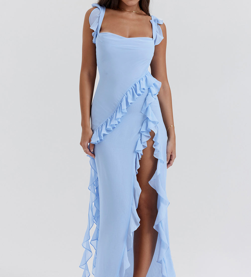 Meissa | Vestido con Volantes Asimétricos