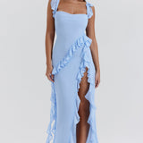 Meissa | Vestido con Volantes Asimétricos