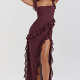 Meissa | Vestido con Volantes Asimétricos