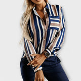 Hela - Blusa casual a rayas