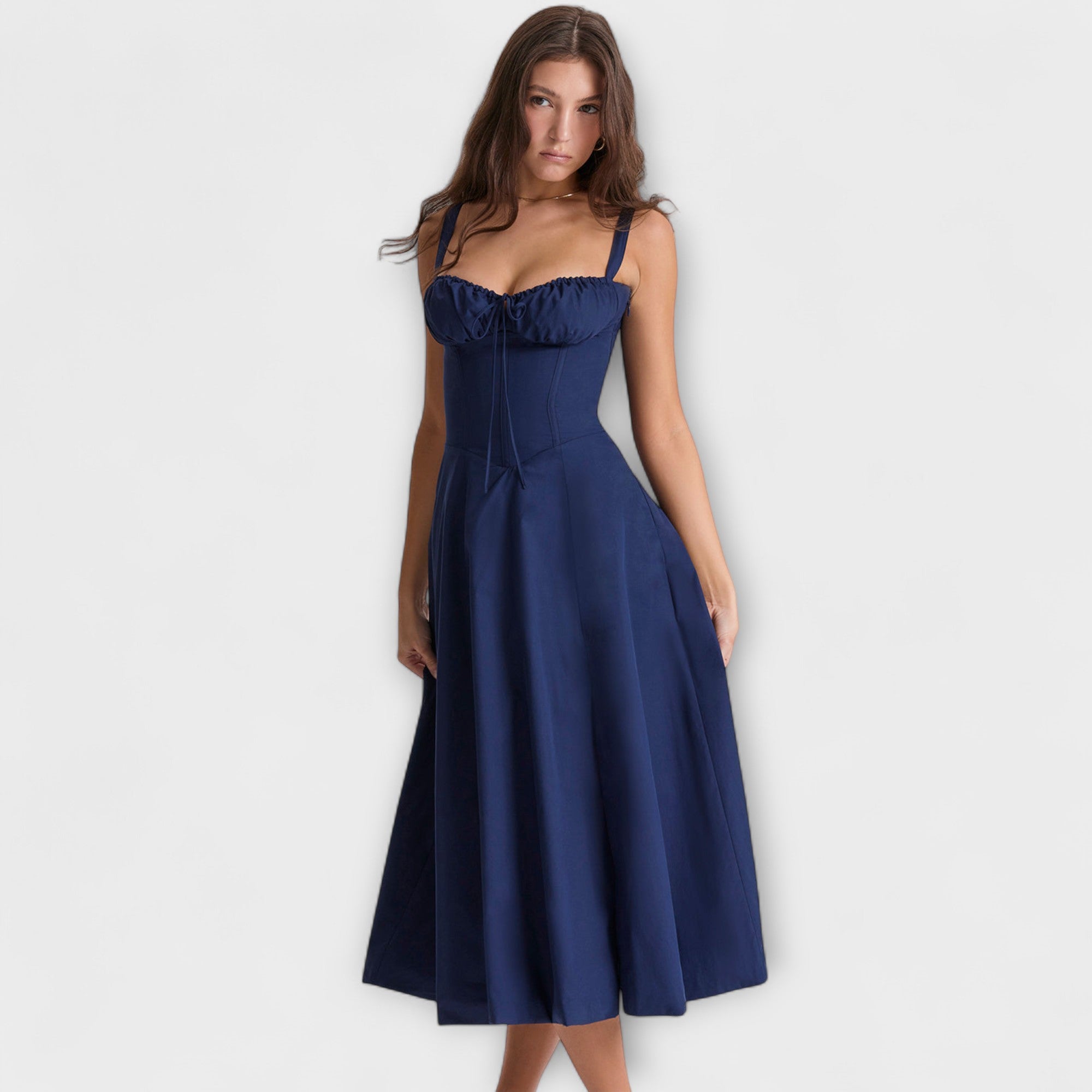 Zipporas – Vestido bustier encantador con motivo floral