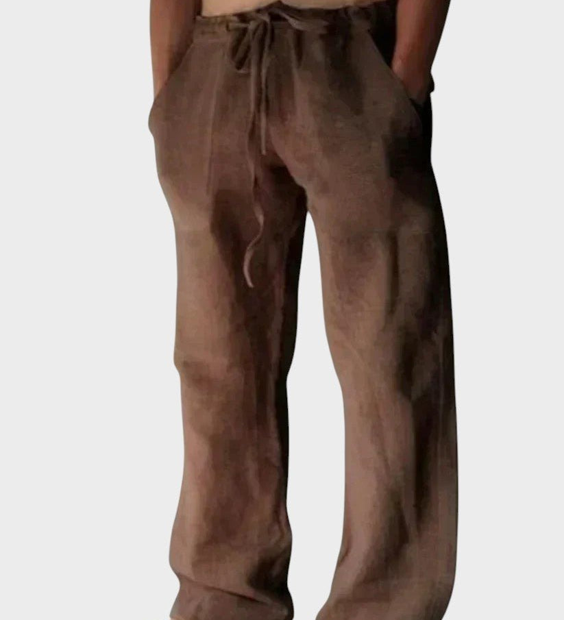 Brian - Pantalones relajados con velcro