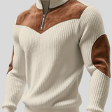Kortez – Suéter Tricot Casual con Media Cremallera