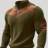 Kortez – Suéter Tricot Casual con Media Cremallera