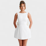 Mira - Mini vestido con perlas
